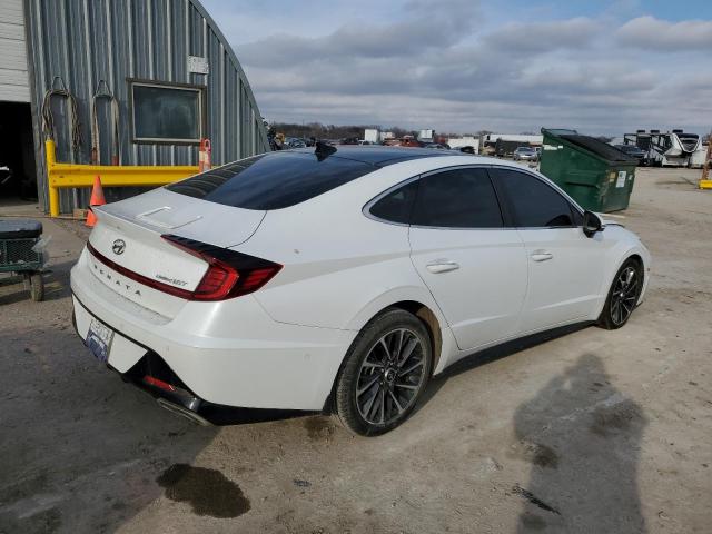 5NPEH4J26MH119718 - 2021 HYUNDAI SONATA LIMITED WHITE photo 3