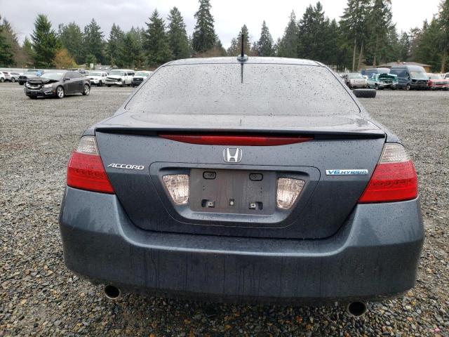 JHMCN36526C003913 - 2006 HONDA ACCORD HYBRID BLUE photo 6