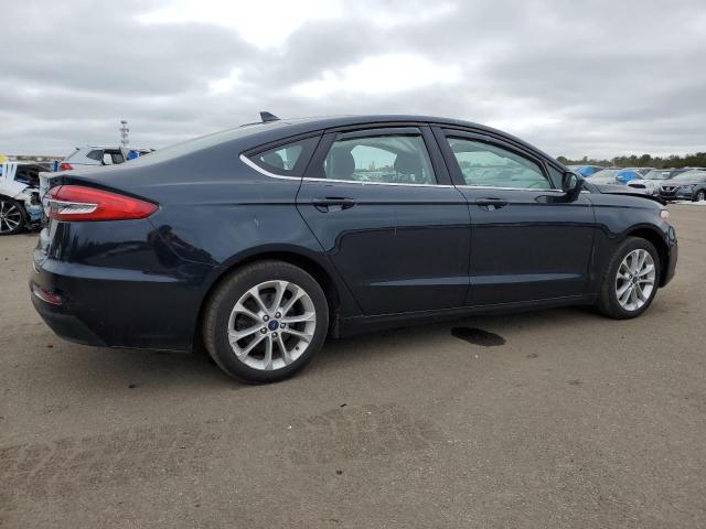 3FA6P0LU0LR266973 - 2020 FORD FUSION SE BLUE photo 3