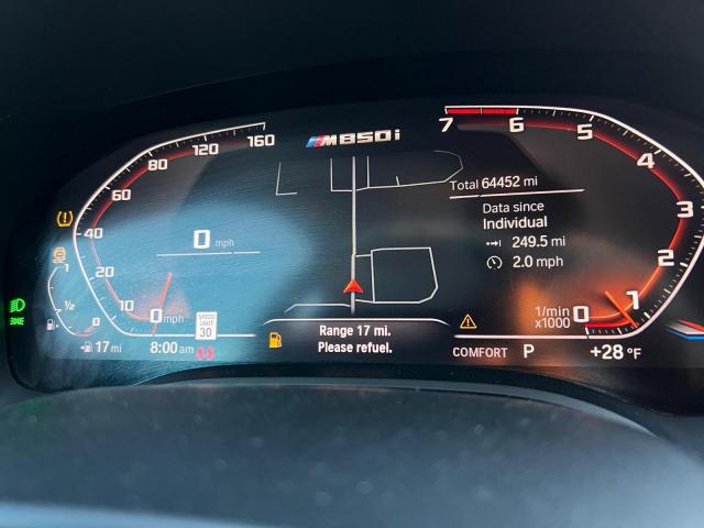 WBABC4C59KBU95625 - 2019 BMW M850XI WHITE photo 6
