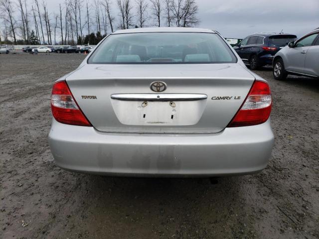 4T1BE32KX2U542899 - 2002 TOYOTA CAMRY LE SILVER photo 6