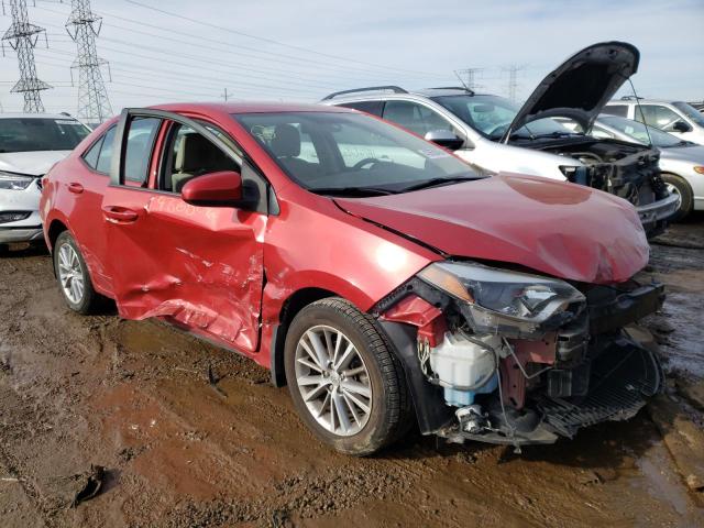 5YFBURHE6FP251766 - 2015 TOYOTA COROLLA L RED photo 4