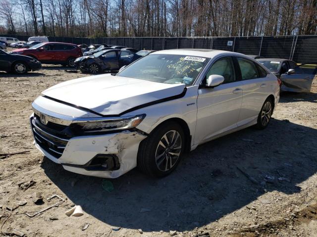 1HGCV3F59NA030622 - 2022 HONDA ACCORD HYBRID EXL WHITE photo 1