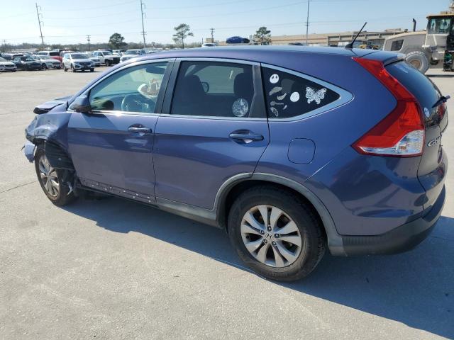 3CZRM3H5XEG702272 - 2014 HONDA CR-V EX BLUE photo 2