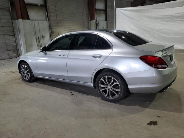 55SWF4KB6GU104310 - 2016 MERCEDES-BENZ C 300 4MATIC SILVER photo 2