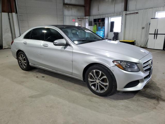 55SWF4KB6GU104310 - 2016 MERCEDES-BENZ C 300 4MATIC SILVER photo 4