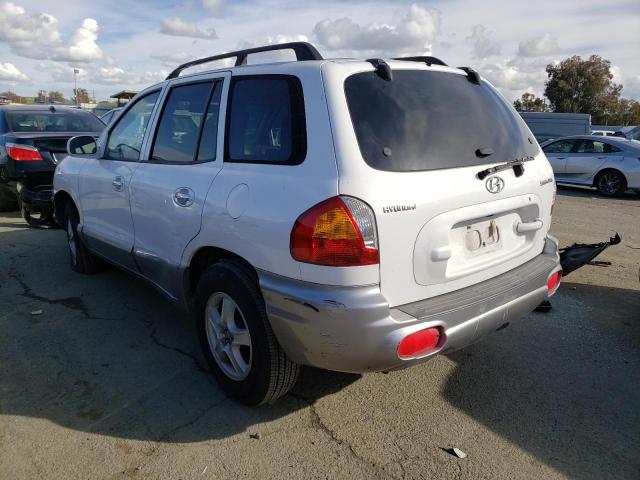 KM8SC83DX1U023059 - 2001 HYUNDAI SANTA FE GLS WHITE photo 2