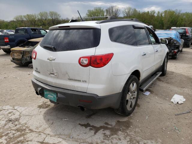 1GNLVHED3AS100003 - 2010 CHEVROLET TRAVERSE LTZ WHITE photo 4