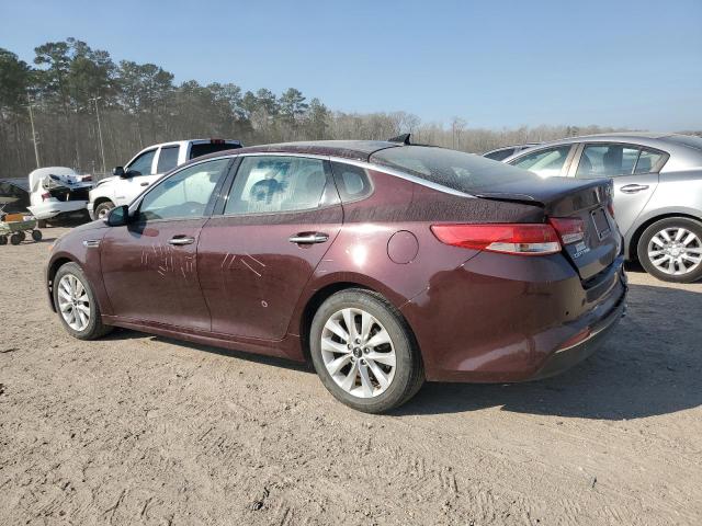 5XXGU4L31HG157997 - 2017 KIA OPTIMA EX BURGUNDY photo 2