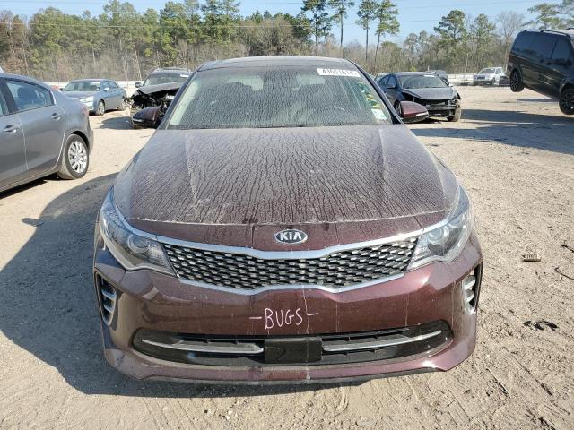 5XXGU4L31HG157997 - 2017 KIA OPTIMA EX BURGUNDY photo 5