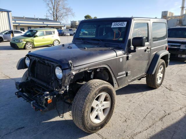 1C4AJWAG1GL162583 - 2016 JEEP WRANGLER SPORT GRAY photo 2