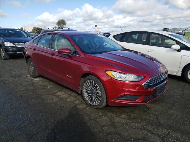 3FA6P0LU0JR173237 - 2018 FORD FUSION SE HYBRID RED photo 4