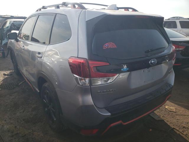 JF2SKAPC8KH585005 - 2019 SUBARU FORESTER SPORT SILVER photo 2