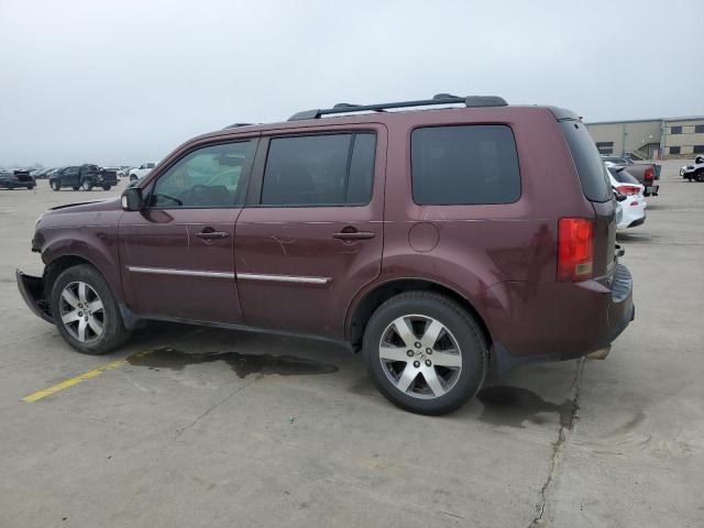 5FNYF3H97DB024602 - 2013 HONDA PILOT TOURING MAROON photo 2