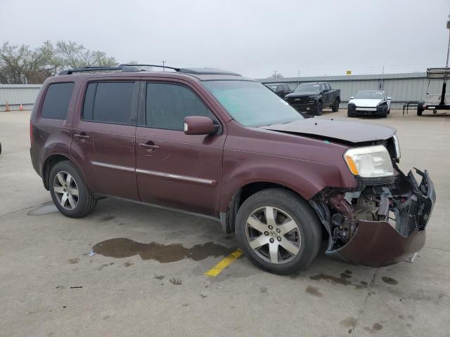 5FNYF3H97DB024602 - 2013 HONDA PILOT TOURING MAROON photo 4