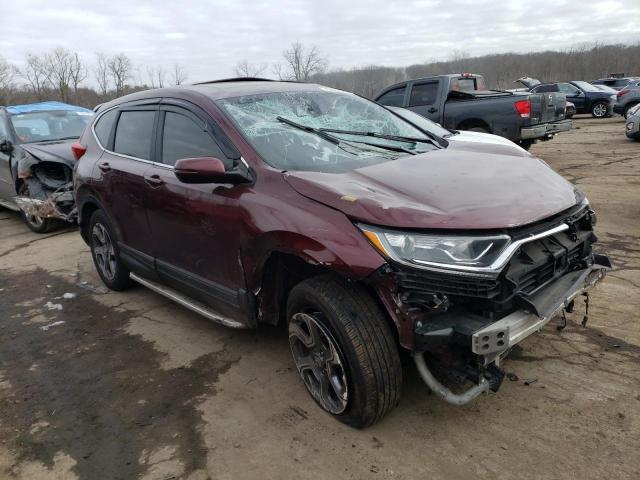 2HKRW2H55KH613805 - 2019 HONDA CR-V EX BURGUNDY photo 4