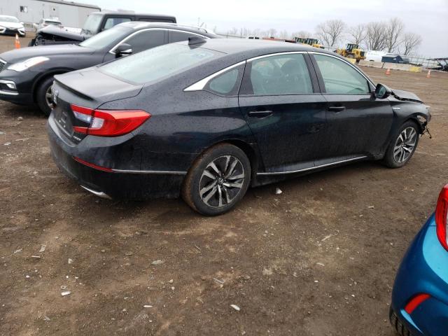 1HGCV3F52KA019859 - 2019 HONDA ACCORD HYBRID EXL BLACK photo 3