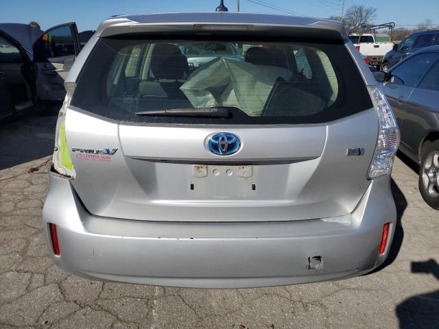 JTDZN3EUXEJ008808 - 2014 TOYOTA PRIUS V SILVER photo 6