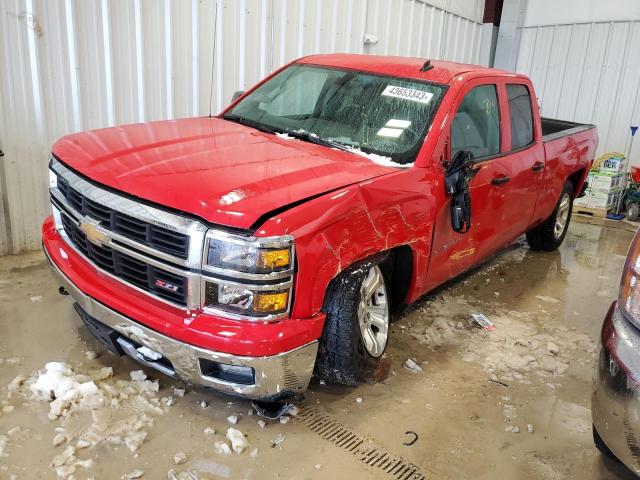 1GCVKREC9EZ107509 - 2014 CHEVROLET silverado K1500 LT RED photo 1