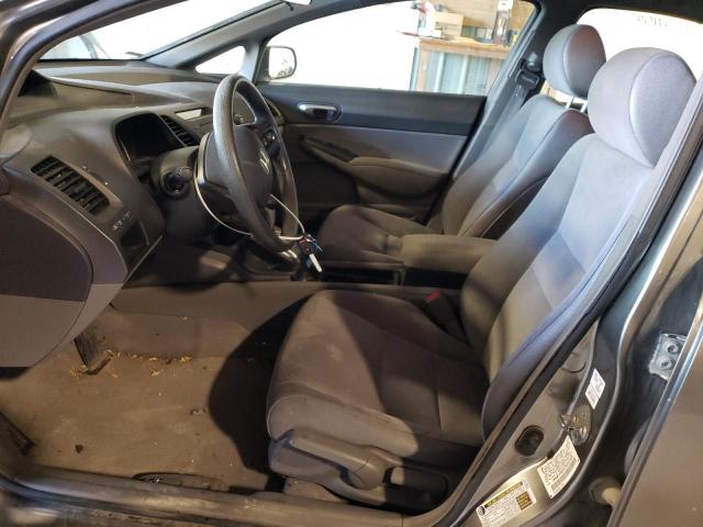 2HGFA16517H312335 - 2007 HONDA CIVIC LX GRAY photo 7