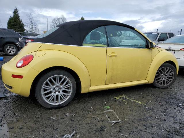 3VWRF31Y37M403941 - 2007 VOLKSWAGEN NEW BEETLE CONVERTIBLE OPTION PACKAGE 1 YELLOW photo 3