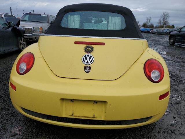3VWRF31Y37M403941 - 2007 VOLKSWAGEN NEW BEETLE CONVERTIBLE OPTION PACKAGE 1 YELLOW photo 6