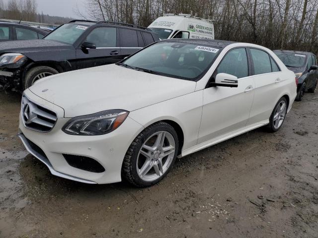 WDDHF8JB3EA917618 - 2014 MERCEDES-BENZ E 350 4MATIC WHITE photo 1