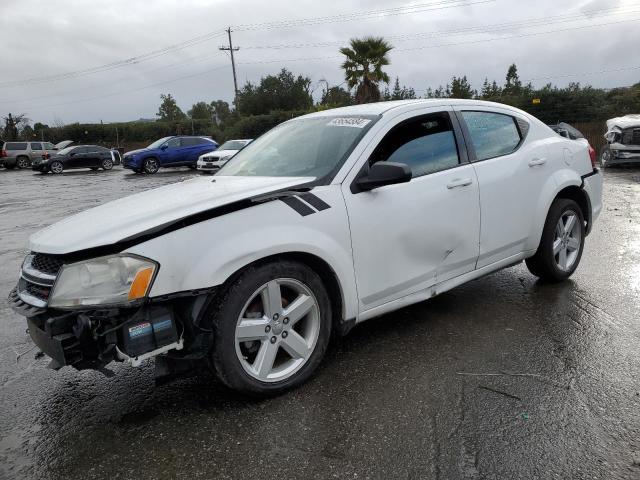 1C3CDZABXDN512271 - 2013 DODGE AVENGER SE WHITE photo 1