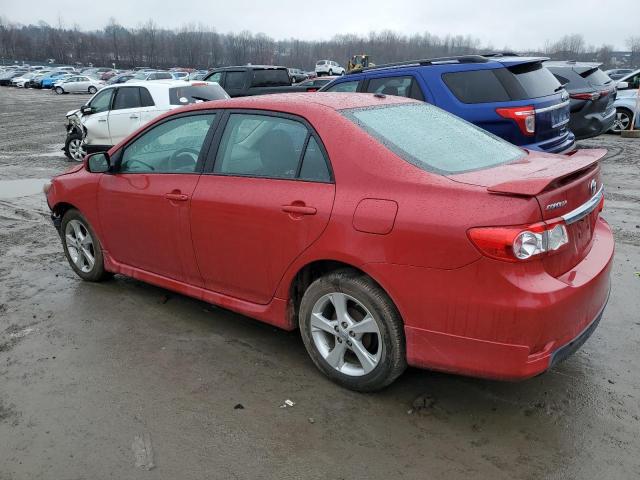 2T1BU4EE4BC668336 - 2011 TOYOTA COROLLA BASE RED photo 2