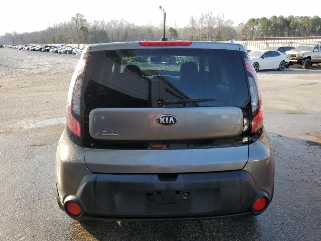 KNDJN2A26E7097852 - 2014 KIA SOUL GRAY photo 6