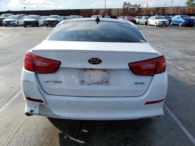 5XXGR4A61FG449225 - 2015 KIA OPTIMA SX WHITE photo 6