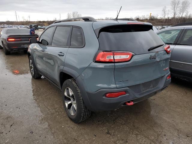 1C4PJMBB2EW258378 - 2014 JEEP CHEROKEE TRAILHAWK GRAY photo 2