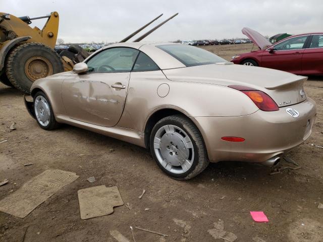 JTHFN48Y830042786 - 2003 LEXUS SC 430 BEIGE photo 2