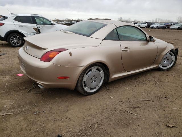 JTHFN48Y830042786 - 2003 LEXUS SC 430 BEIGE photo 3