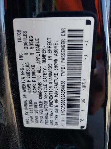 1HGCP26899A054438 - 2009 HONDA ACCORD EXL BLACK photo 13