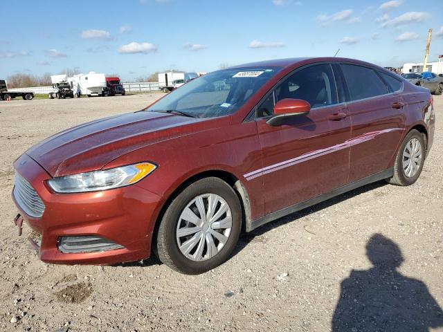 3FA6P0G70ER135601 - 2014 FORD FUSION S RED photo 1