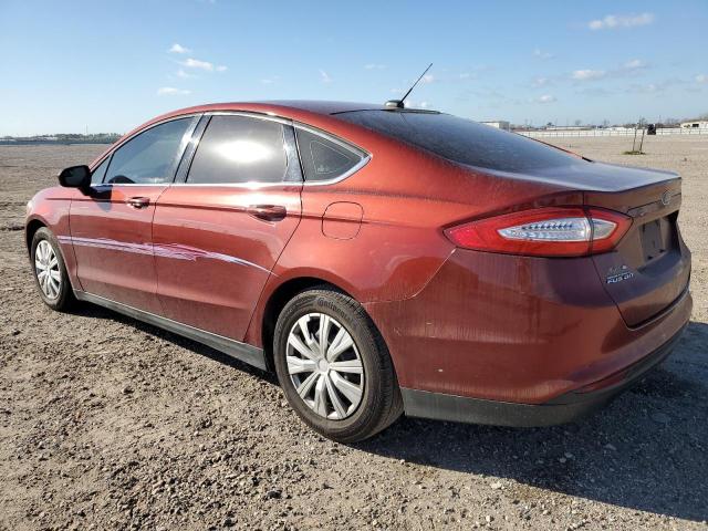 3FA6P0G70ER135601 - 2014 FORD FUSION S RED photo 2