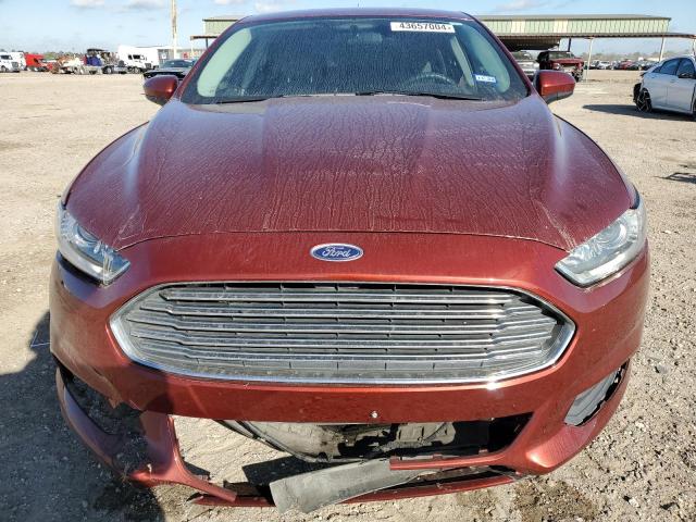 3FA6P0G70ER135601 - 2014 FORD FUSION S RED photo 5