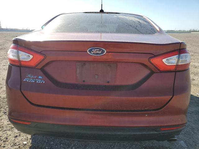 3FA6P0G70ER135601 - 2014 FORD FUSION S RED photo 6