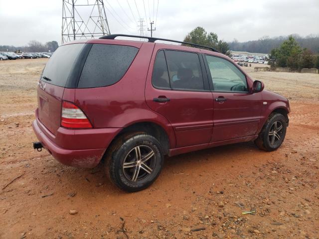 4JGAB54E9XA116900 - 1999 MERCEDES-BENZ ML 320 RED photo 3