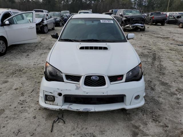 JF1GG74667G804649 - 2007 SUBARU IMPREZA WRX WHITE photo 5