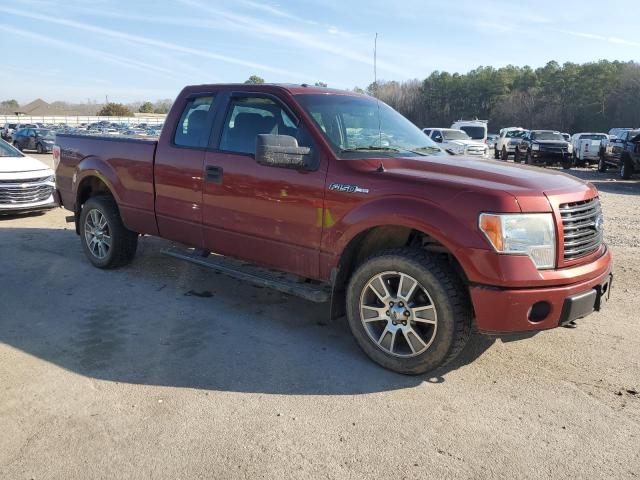 1FTFX1EF7EKF32771 - 2014 FORD F150 SUPER CAB MAROON photo 4