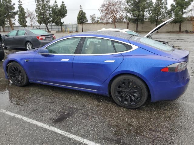 5YJSA1E23GF175893 - 2016 TESLA MODEL S BLUE photo 2