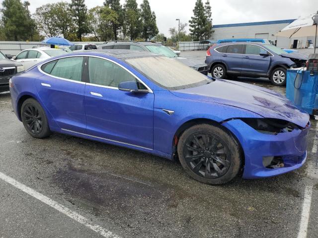 5YJSA1E23GF175893 - 2016 TESLA MODEL S BLUE photo 4