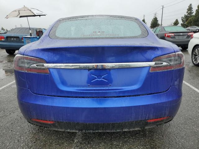 5YJSA1E23GF175893 - 2016 TESLA MODEL S BLUE photo 6