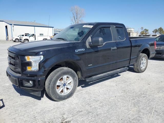 1FTEX1EP2HKC39272 - 2017 FORD F150 SUPER CAB BLACK photo 1