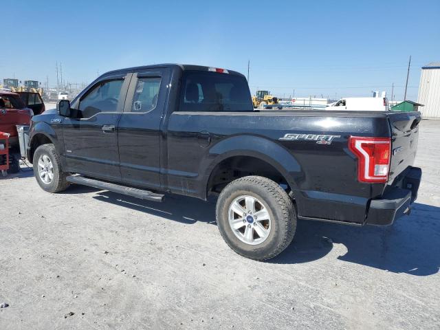 1FTEX1EP2HKC39272 - 2017 FORD F150 SUPER CAB BLACK photo 2