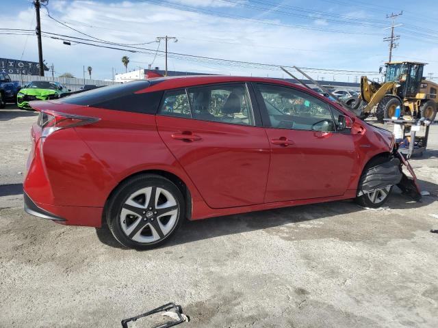 JTDKARFU5H3536618 - 2017 TOYOTA PRIUS RED photo 3