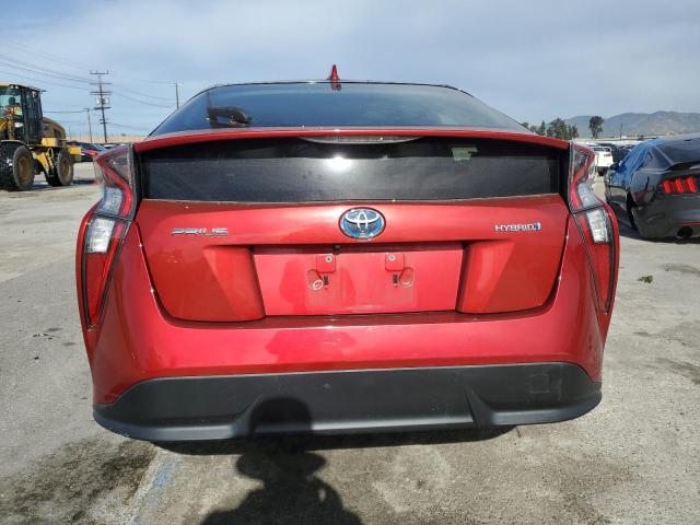 JTDKARFU5H3536618 - 2017 TOYOTA PRIUS RED photo 6