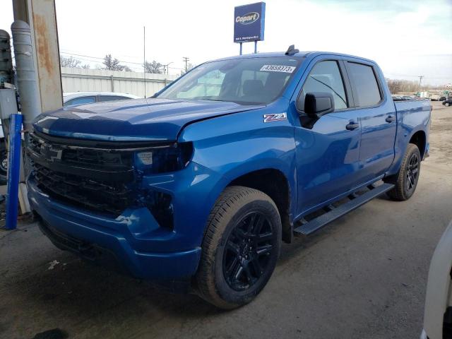 1GCPDBEK3NZ600796 - 2022 CHEVROLET SILVERADO K1500 CUSTOM BLUE photo 1